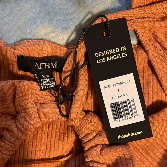 AFRM Jordana Burnt Orange Dress - Picture 7 of 7